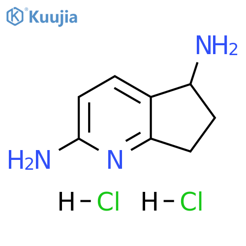 6,7-Dihydro-5H-cyclopenta[b]pyridine-2,5-diamine dihydrochloride structure
