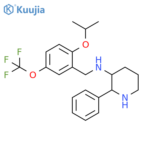 3-Piperidinamine,N-[[2-(1-methylethoxy)-5-(trifluoromethoxy)phenyl]methyl]-2-phenyl- structure