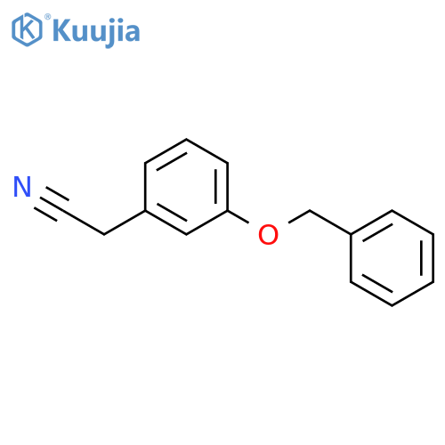 2-[3-(benzyloxy)phenyl]acetonitrile structure