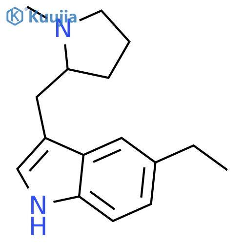 5-Ethyl-3-(2R)-1-methyl-2-pyrrolidinylmethyl-1H-indole structure