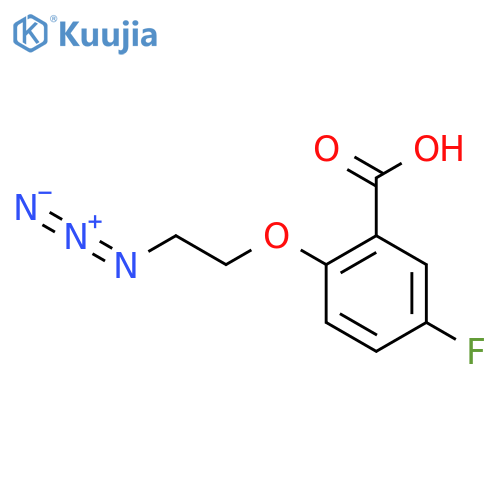 2-(2-Azidoethoxy)-5-fluorobenzoic acid structure