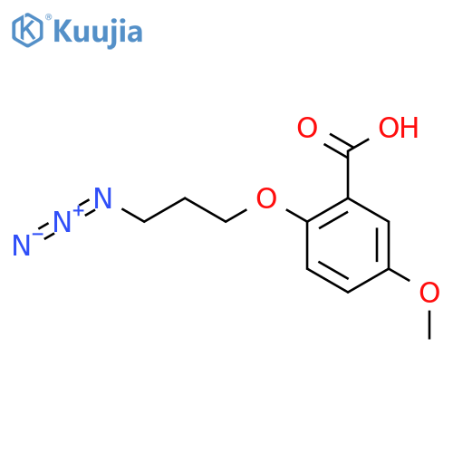 2-(3-Azidopropoxy)-5-methoxybenzoic acid structure