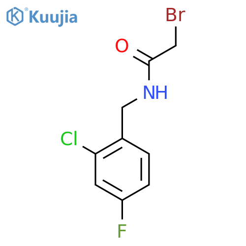 2-Bromo-n-(2-chloro-4-fluorobenzyl)acetamide structure