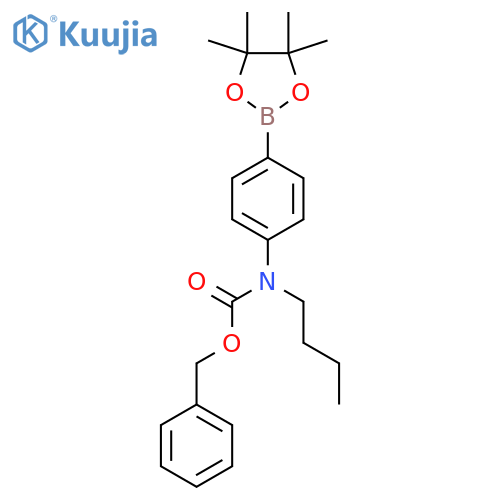 Benzyl N-butyl-N-[4-(tetramethyl-1,3,2-dioxaborolan-2-yl)phenyl]carbamate structure