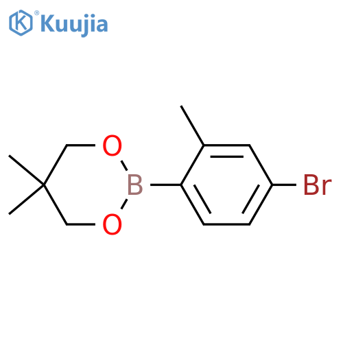 1,3,2-Dioxaborinane, 2-(4-bromo-2-methylphenyl)-5,5-dimethyl- structure