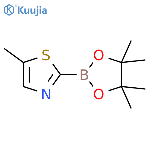 5-methyl-2-(4,4,5,5-tetramethyl-1,3,2-dioxaborolan-2-yl)-1,3-thiazole structure