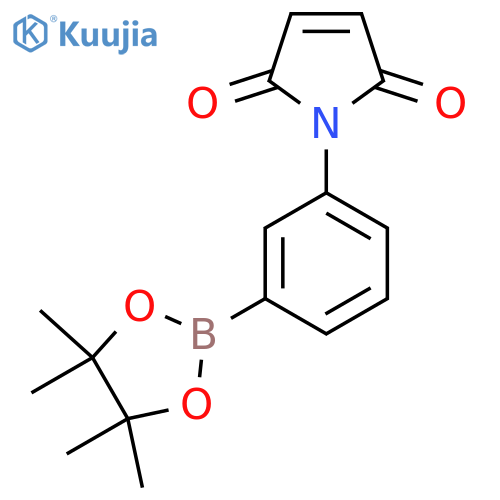 1-(3-(4,4,5,5-Tetramethyl-1,3,2-dioxaborolan-2-yl)phenyl)-1H-pyrrole-2,5-dione structure