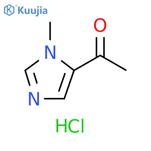 1-(1-methyl-1H-imidazol-5-yl)ethan-1-one hydrochloride structure