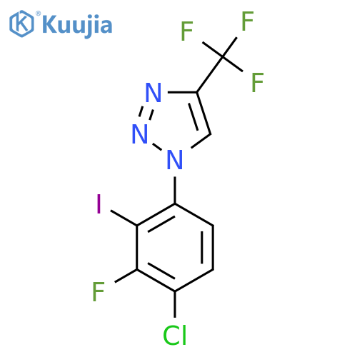 1-(4-Chloro-3-fluoro-2-iodo-phenyl)-4-(trifluoromethyl)triazole structure