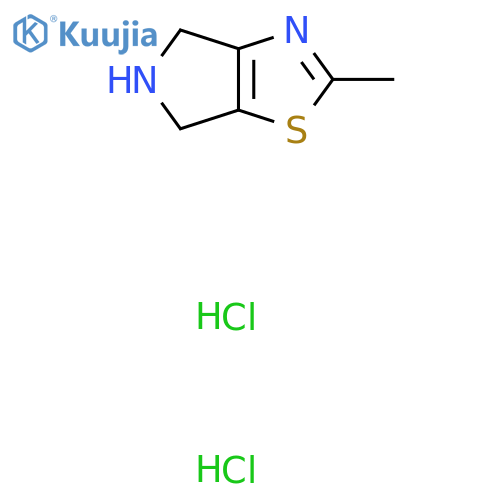 2-methyl-4H,5H,6H-pyrrolo3,4-d1,3thiazole dihydrochloride structure