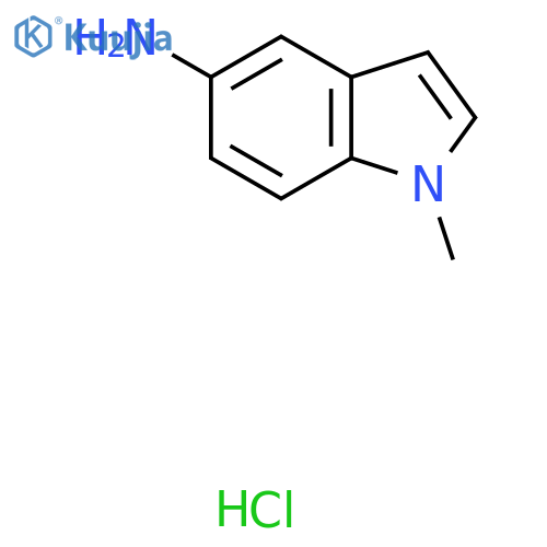 1-Methyl-1H-indol-5-ylamine hydrochloride structure