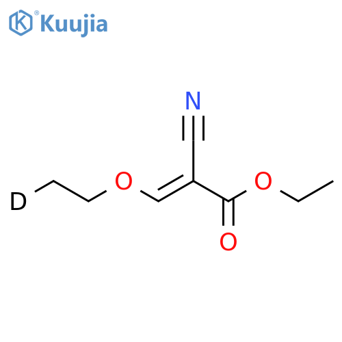 2-Cyano-3-deuterium-ethoxy-acrylic acid ethyl ester structure