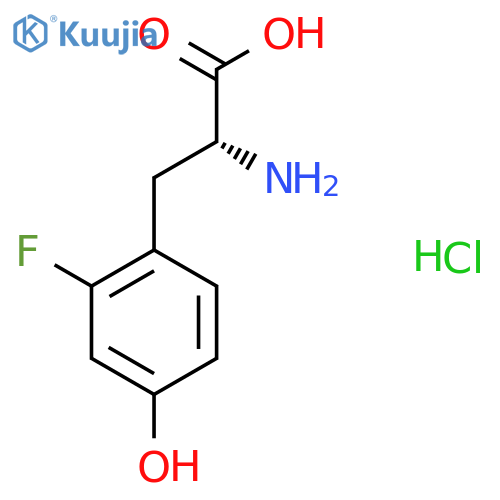2-Fluoro-D-tyrosine hydrochloride structure