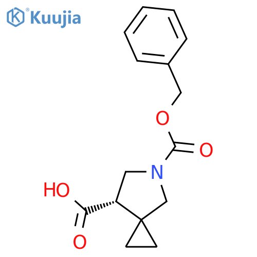 (S)-5-Cbz-5-Aza-spiro[2.4]heptane-7-carboxylic acid structure