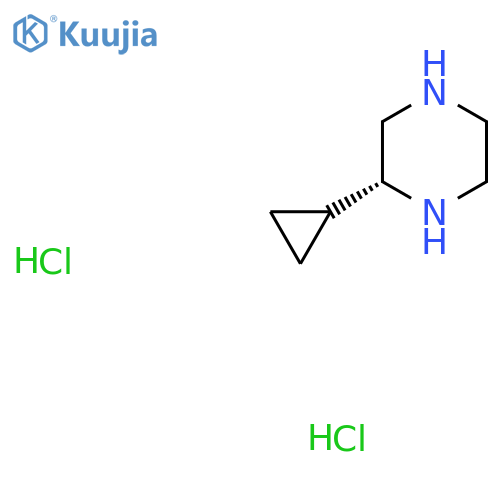 (2R)-2-cyclopropylpiperazine;dihydrochloride structure