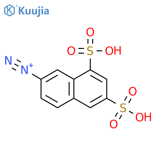 6,8-Disulfo-2-naphthalenediazonium structure