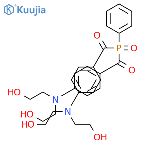 Methanone, 1,1'-(phenylphosphinylidene)bis[1-[4-[bis(2-hydroxyethyl)amino]phenyl]- structure