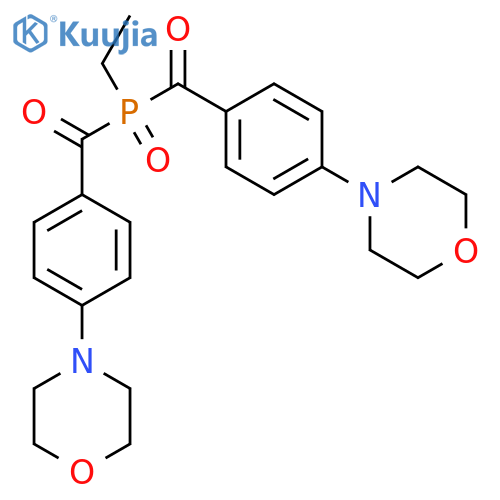 Methanone, 1,1'-(ethylphosphinylidene)bis[1-[4-(4-morpholinyl)phenyl]- structure