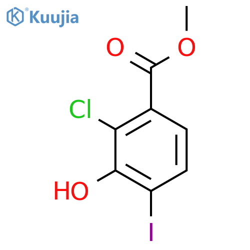 Methyl 2-chloro-3-hydroxy-4-iodobenzoate structure