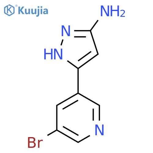 3-Amino-5-(5-bromo-3-pyridyl)pyrazole structure