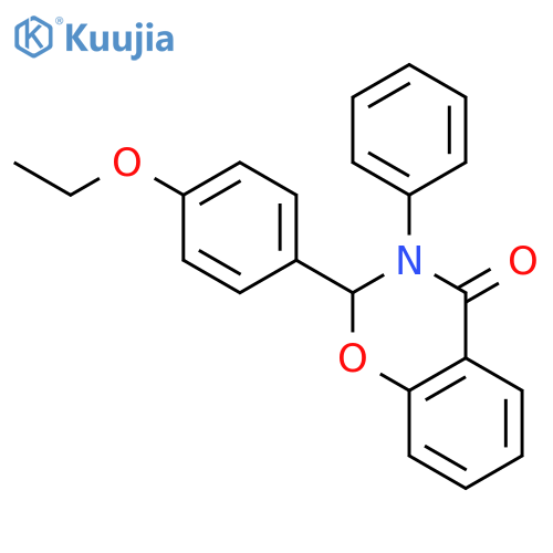 2-(4-ethoxyphenyl)-3-phenyl-2,3-dihydro-4H-1,3-benzoxazin-4-one structure