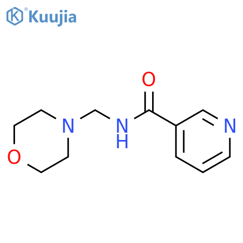 3-Pyridinecarboxamide,N-(4-morpholinylmethyl)- structure