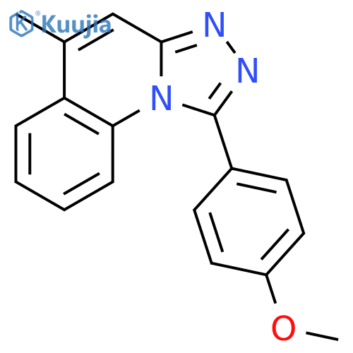 [1,2,4]Triazolo[4,3-a]quinoline, 1-(4-methoxyphenyl)-5-methyl- structure