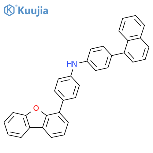 N-(4-Dibenzofuran-4-ylphenyl)-4-naphthalen-1-ylaniline structure