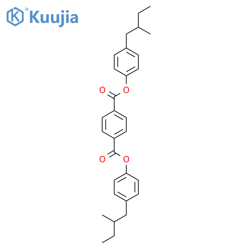 1,4-Benzenedicarboxylic acid, bis[4-(2-methylbutyl)phenyl] ester structure