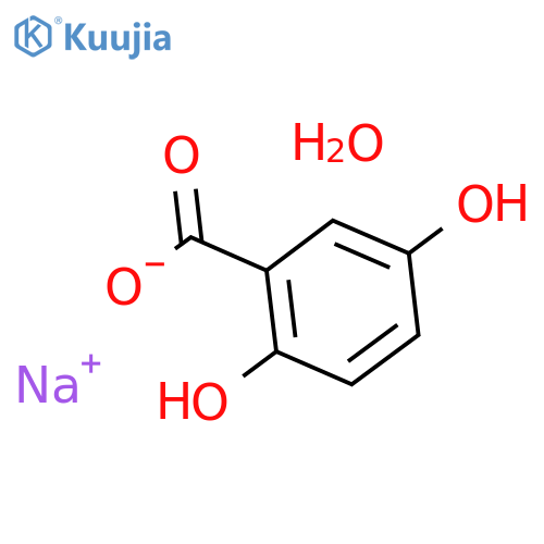 Gentisic Acid Sodium Salt Hydrate structure