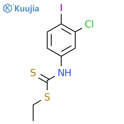 ethyl (3-chloro-4-iodophenyl)dithiocarbamate structure