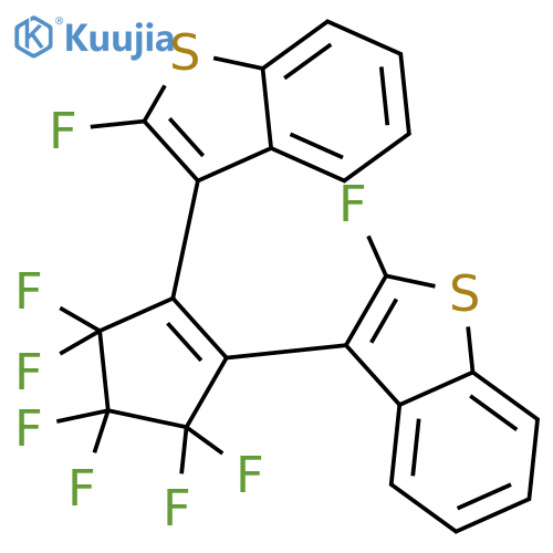 Benzo[b]thiophene, 3,3'-(3,3,4,4,5,5-hexafluoro-1-cyclopentene-1,2-diyl)bis[2-fluoro- structure