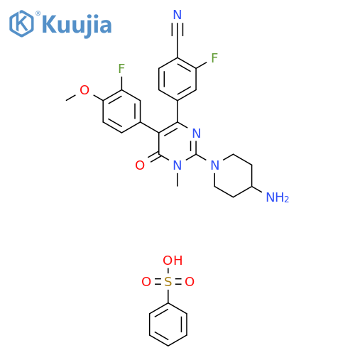 Pulrodemstat benzenesulfonate structure