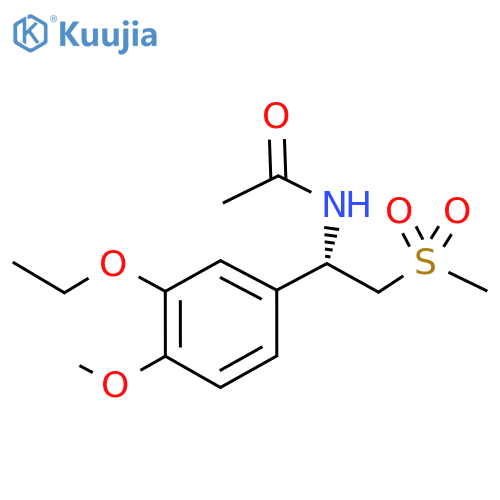 N-[(1S)-1-(3-Ethoxy-4-methoxyphenyl)-2-(methylsulfonyl)ethyl]acetamide structure