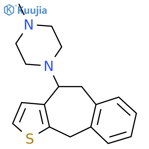 1-Methyl-4-(4-thiatricyclo[8.4.0.03,7]tetradeca-1(14),3(7),5,10,12-pentaen-8-yl)piperazine structure