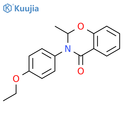 3-(4-ethoxyphenyl)-2-methyl-2,3-dihydro-4H-1,3-benzoxazin-4-one structure