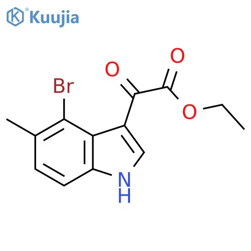 Ethyl2-(4-Bromo-5-methyl-3-indolyl)-2-oxoacetate structure