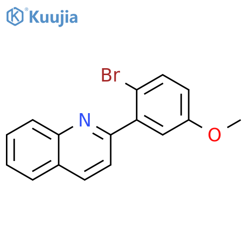 2-(2-Bromo-5-methoxyphenyl)quinoline structure