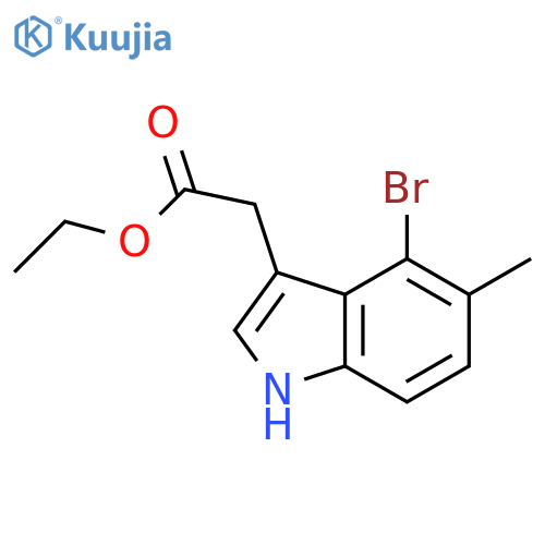 Ethyl4-Bromo-5-methylindole-3-acetate structure
