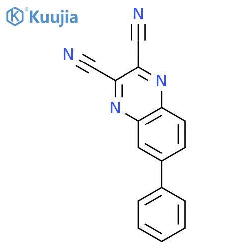 2,3-Quinoxalinedicarbonitrile, 6-phenyl- structure