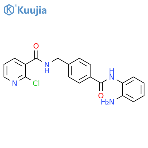 3-Pyridinecarboxamide,N-[[4-[[(2-aminophenyl)amino]carbonyl]phenyl]methyl]-2-chloro- structure