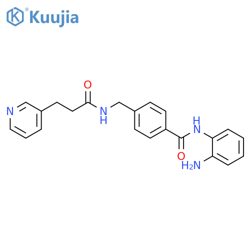 3-Pyridinepropanamide,N-[[4-[[(2-aminophenyl)amino]carbonyl]phenyl]methyl]- structure