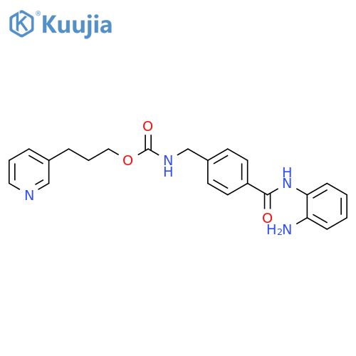Carbamic acid, [[4-[[(2-aminophenyl)amino]carbonyl]phenyl]methyl]-, 3-(3-pyridinyl)propyl ester (9CI) structure