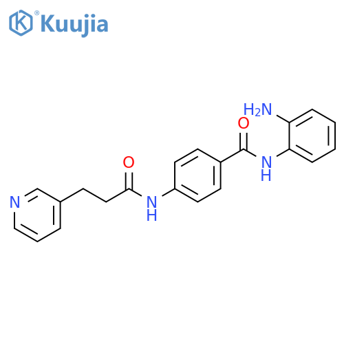 3-Pyridinepropanamide, N-[4-[[(2-aminophenyl)amino]carbonyl]phenyl]- structure