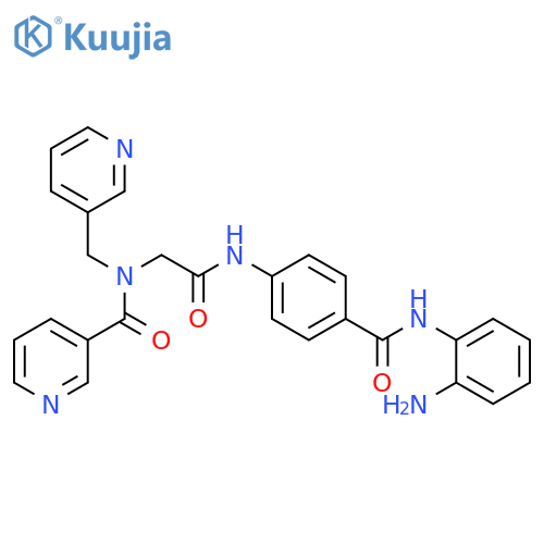 3-Pyridinecarboxamide,N-[2-[[4-[[(2-aminophenyl)amino]carbonyl]phenyl]amino]-2-oxoethyl]-N-(3-pyridinylmethyl)- structure