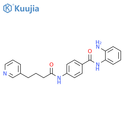3-Pyridinebutanamide, N-[4-[[(2-aminophenyl)amino]carbonyl]phenyl]- structure