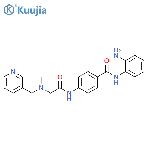 Benzamide,N-(2-aminophenyl)-4-[[[methyl(3-pyridinylmethyl)amino]acetyl]amino]- structure
