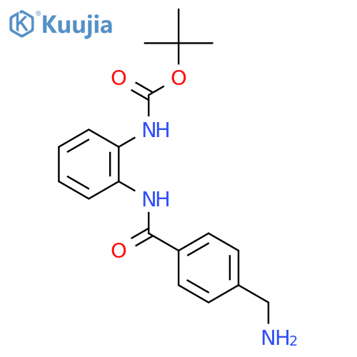 2-4-(Aminomethyl)benzoylaminophenyl-carbamic Acid tert-Butyl Ester structure