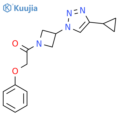 1-3-(4-cyclopropyl-1H-1,2,3-triazol-1-yl)azetidin-1-yl-2-phenoxyethan-1-one structure
