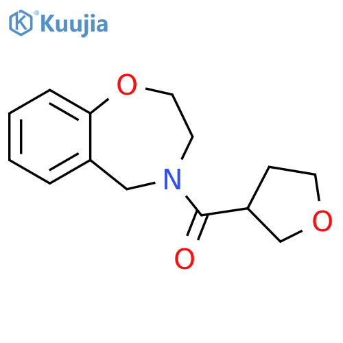 4-(oxolane-3-carbonyl)-2,3,4,5-tetrahydro-1,4-benzoxazepine structure